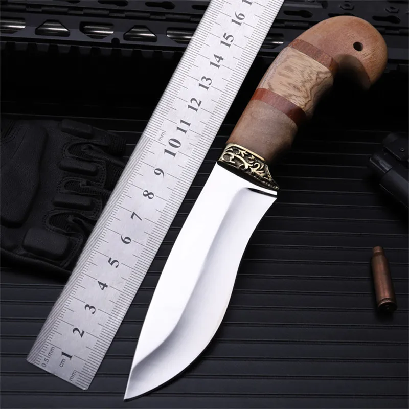 

2021 New Hot Sale Outdoor Fixed Tactical Army Knife Self-defense Wild Wilderness Survival Camping Fruit Hunting Knives EDC Tools