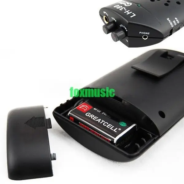 Портативный мини-гитарный усилитель W/Distortion Small Clip Headphone Amp 1 3 W черный | Спорт и