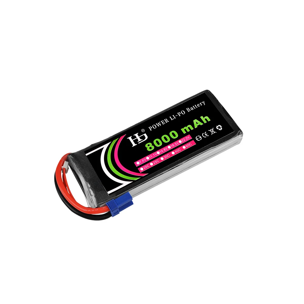 HJ 11 1 V 8000mah lipo батарея 25C max 35C XT60 T EC3 EC5 XT90 Разъем для RC Helicoptes беспилотные самолеты