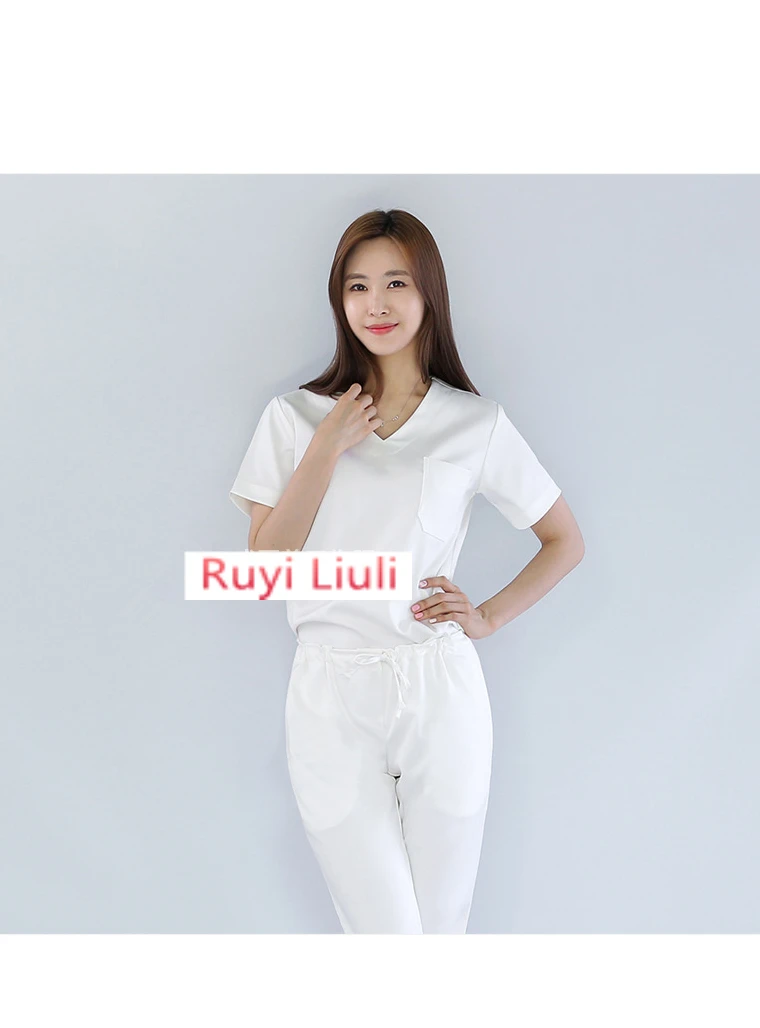 Ruyi Liuli-эластичные медицинские скрабы, униформа для больничного персонала, красивая одежда для кормления и салонная облегающая модная дизайнерская Хирургическая Одежда