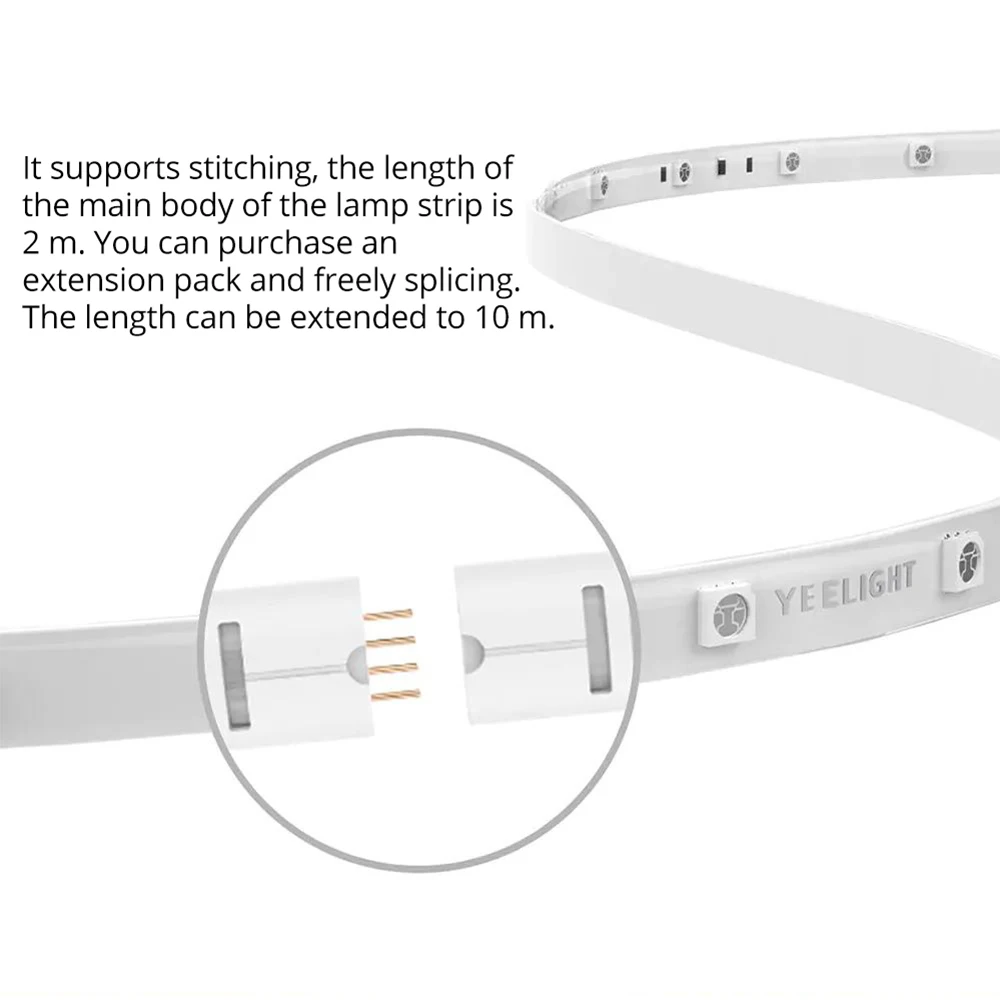 Светодиодная лента Yeelight Plus обновленная версия расширяемая до 10 м для умного дома