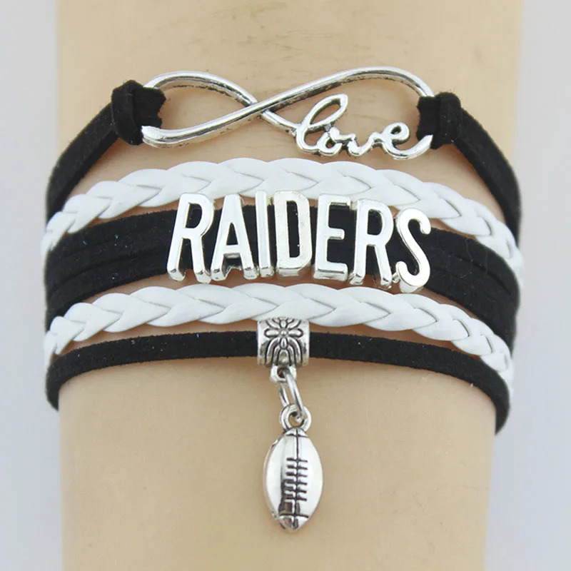 (Прямая поставка) браслеты бесконечность любовь рейдеры Футбол очарование