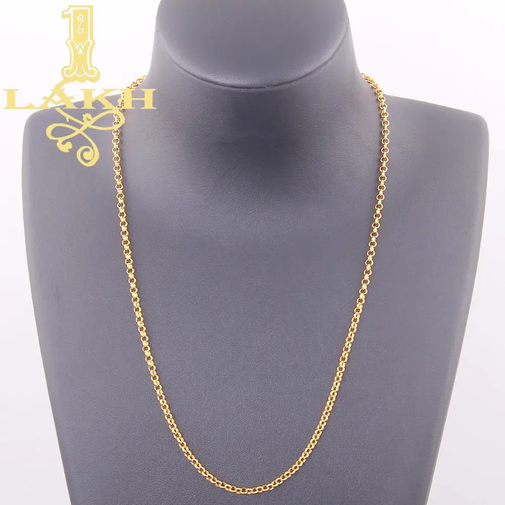 LAKH Korea edition fashionable sells cable chain Electroplating 24-k men's and women's simple necklace | Украшения и
