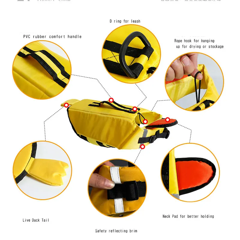 Спасательный жилет для собак прочный Регулируемый мягкий светоотражающий