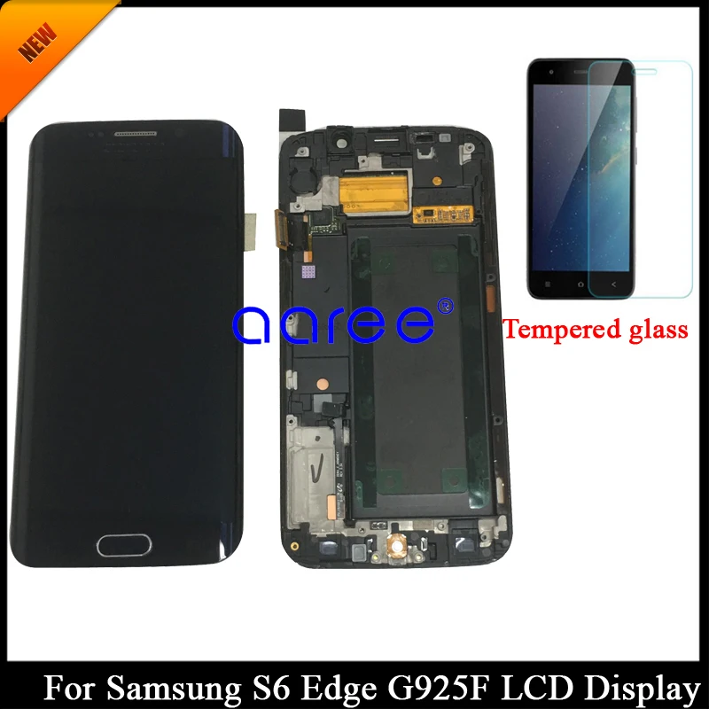 100% протестированный Super AMOLED для Samsung S6 edge G925F дисплей ЖК экран с сенсорным