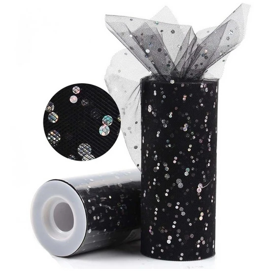Black FENGRISE ткани 100 Двор 15 см DIY Тюль ролл Катушка Туту Одежда трикотажная ткань для Свадебный декор швейные для вечеринки, дня рождения поставок событий ткани ткань для платья свадебный декор свадебные украшения - Цвет: Black