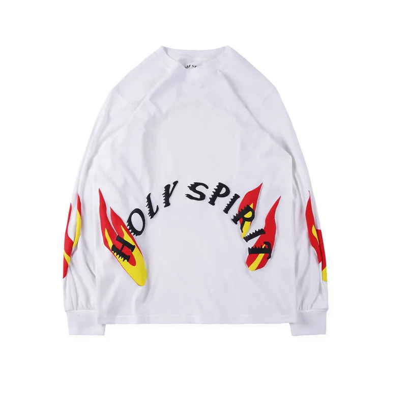 5 Kanye West Sunday sertion Holy Spirit CPFM футболки с круглым вырезом и длинными рукавами модная футболка Kanye West - Цвет: 5