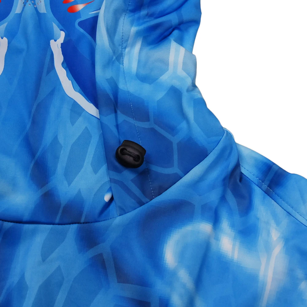 Одежда для рыбалки FUNFISH L XL XXL 3XL быстросохнущая футболка длинный рукав с шапкой и