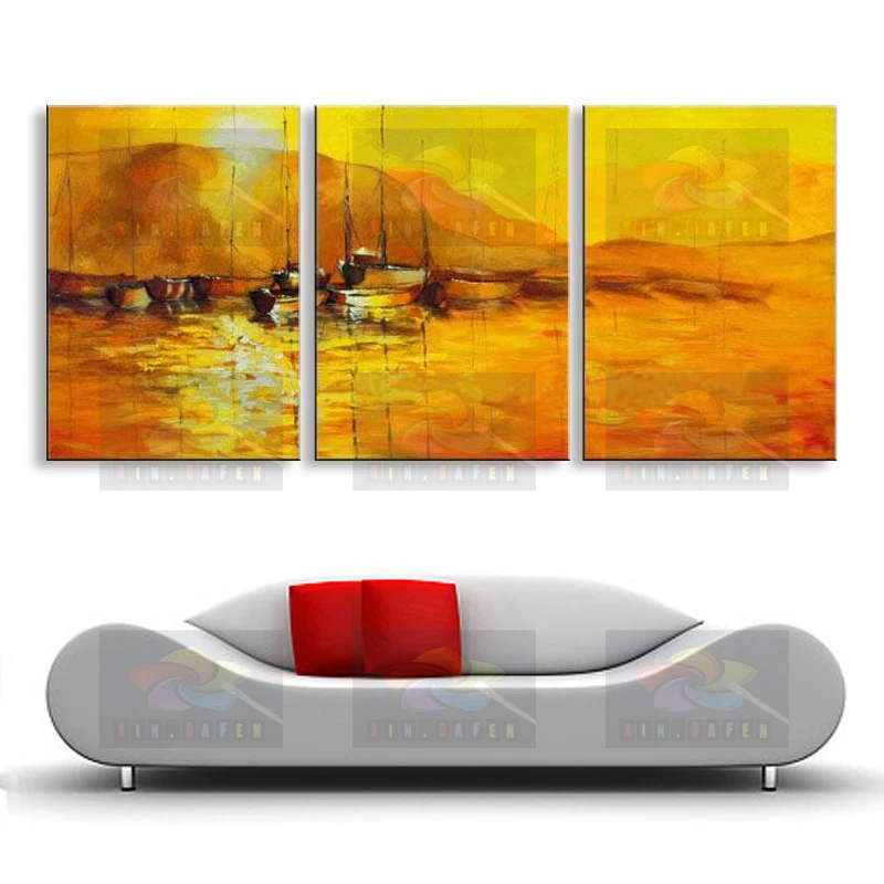 Ручная роспись маслом на холсте современное лучшее искусство морской пейзаж