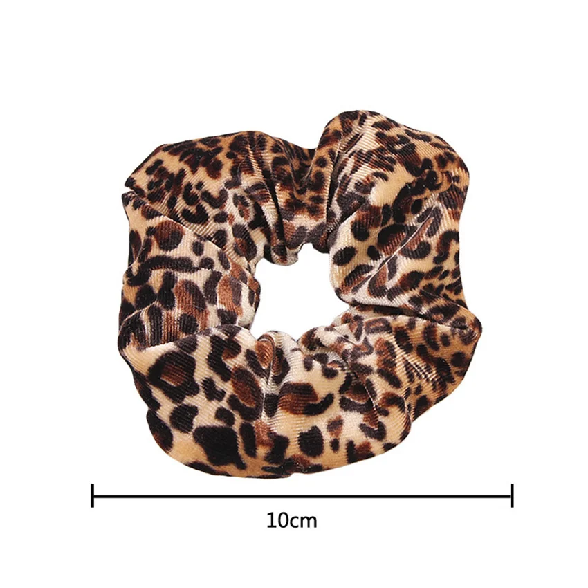 

1pc Good Quality Leopard Scrunchies Girls Elastic Hair Rope Band Women Scrunchies Velvet Ponytail Holder Hair Accessories