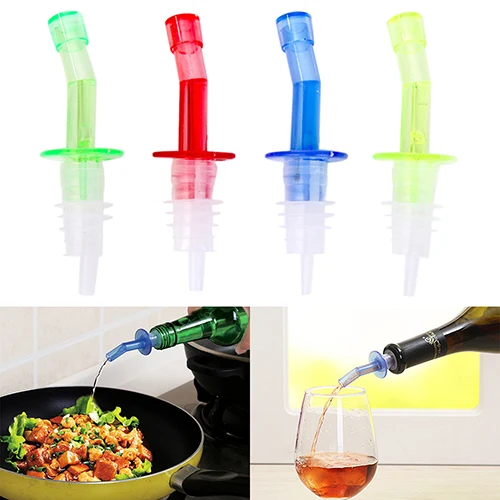 4 шт Бутылка Pourer Pour Spout пробка ликер оливковое Вино дозатор уксуса PP пластик 7M1B