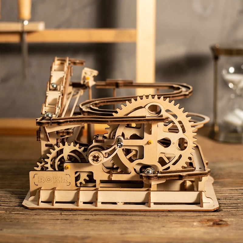 Креативная Фигурка DIY водное колесо Coaster деревянные миниатюрные ремесла