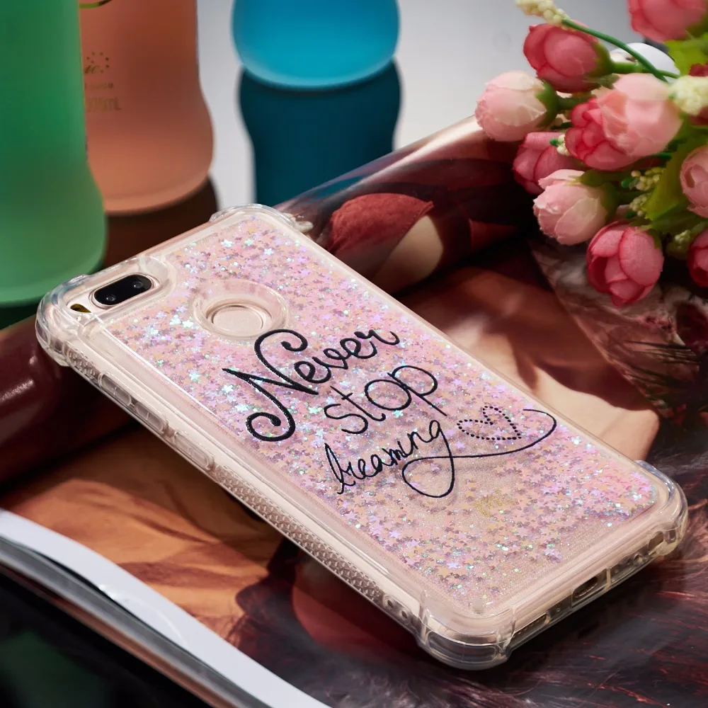 Чехол для Xiaomi Mi A1 mia1 a 1 чехол телефона из мягкого ТПУ блестящий Блестящий жидкий