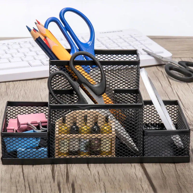 Металлический офисный стол канцелярский Органайзер держатель ручки