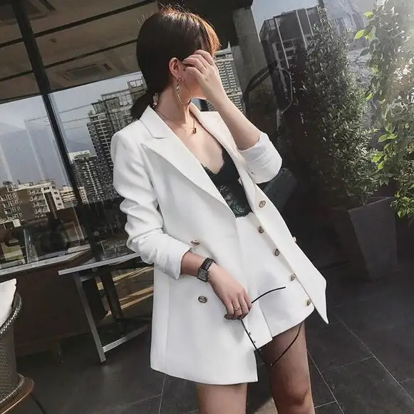 Женский офисный костюм винтажный короткий комплект из 2 предметов Однотонный