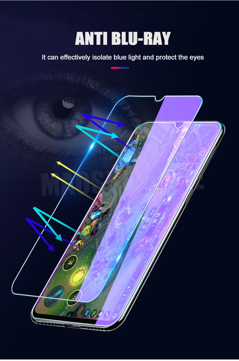2 шт./лот, закаленное стекло для Meizu Note 9, 8, 16X16 th, защита экрана, анти Blu-Ray стекло для Meizu 16, 16, 16 X, защитная пленка