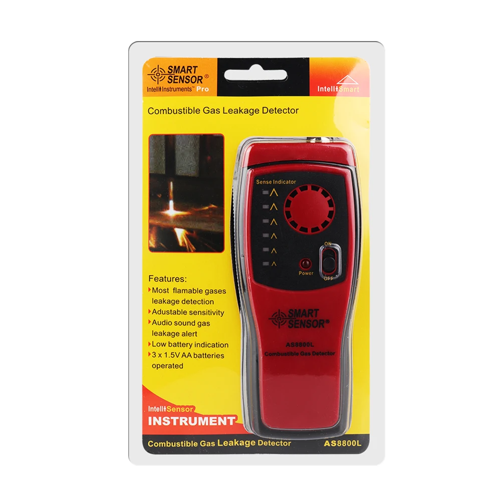 Gas Analyzer Combustible gas detector port flammable natural Leak Detector Location Determine meter Tester Sound Light Alarm |