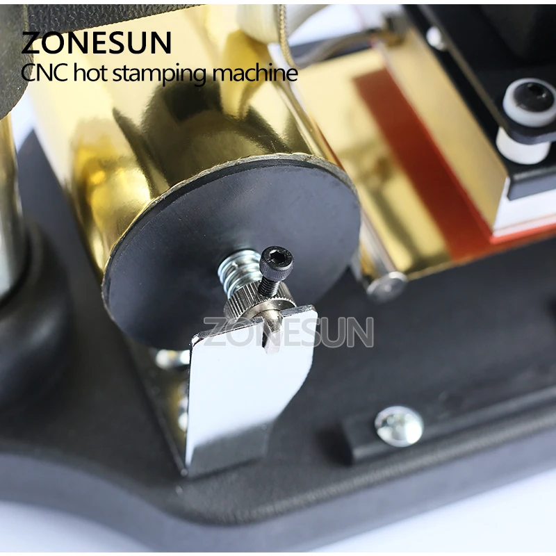 ZONESUN 220 V/110 V ручная машина для тиснения фольги машина карта Самосвальный тиснение машина для ID ПВХ карт
