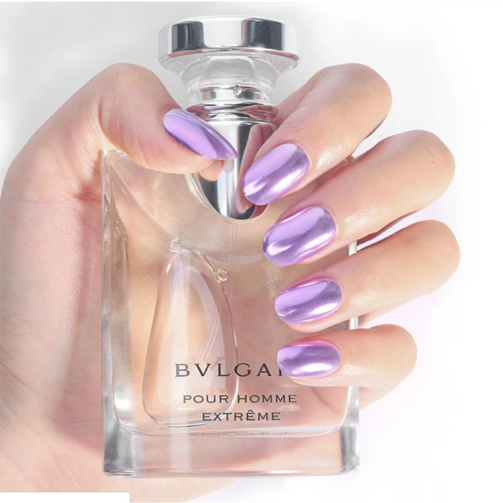 Хромированный порошок для ногтей Addfavor блестящий Пигментный Порошок с зеркальным