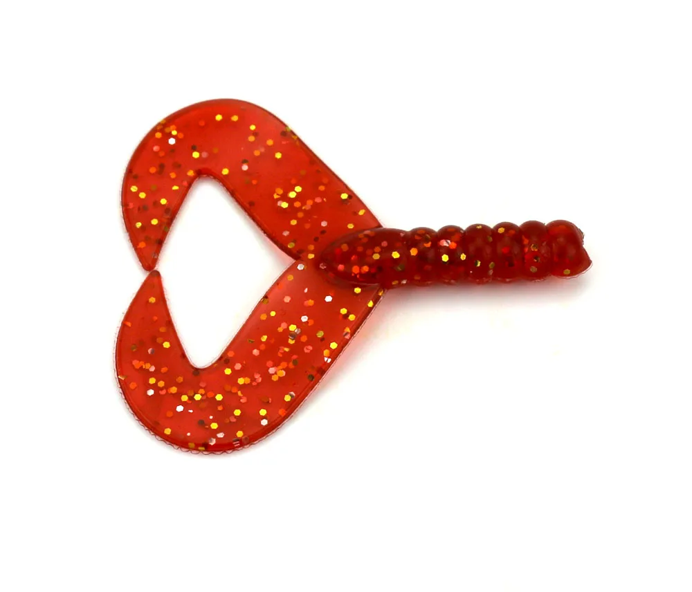 Большая распродажа 80 шт. искусственная рыболовная приманка с двойным хвостом