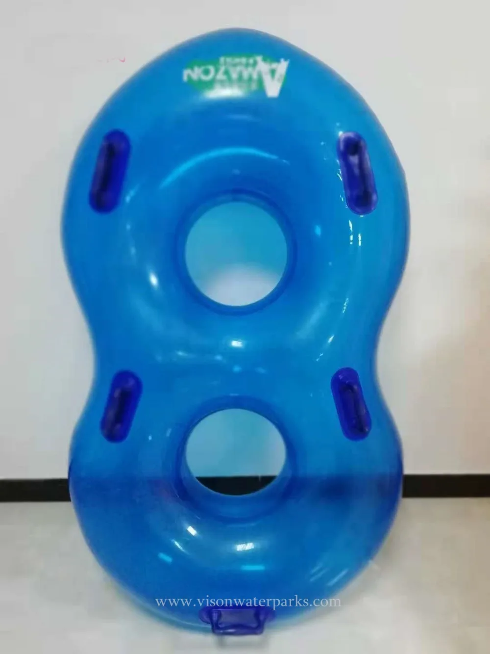 Прозрачная надувная водная горка 2 человека плот для водной горки Vison