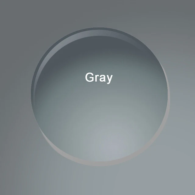 Gray 1,50 1,61 1,67(-0,50~-8,00) Поляризованные по рецепту CR-39 смолы Асферические стекла линзы для близоруких солнцезащитных очков покрытие объектива Lentes - Цвет линз: Gray