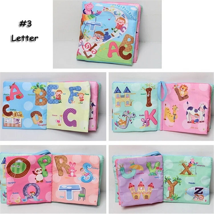 Baby Early Learning Educational Cloth Book Colorful Animals Read Books Soft Rattle Toys @Z232 M09 | Игрушки и хобби