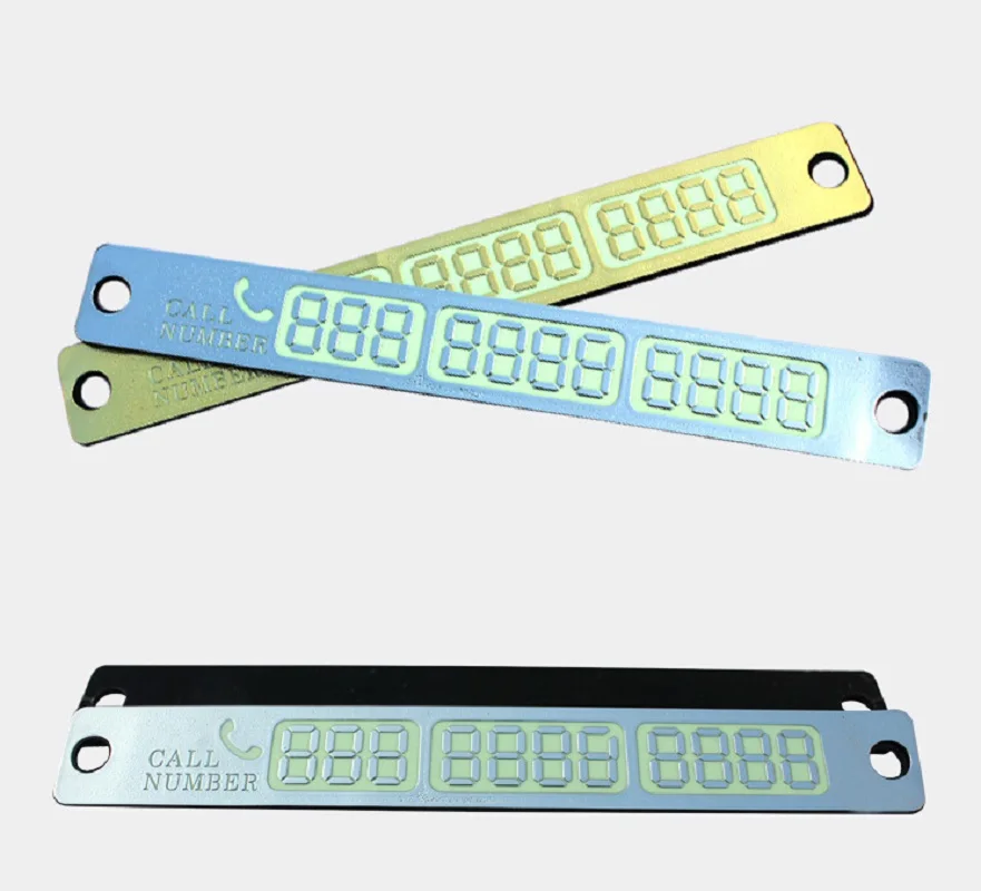 50 шт./партия временная автостоянка с ночным светом номер телефона табличка для