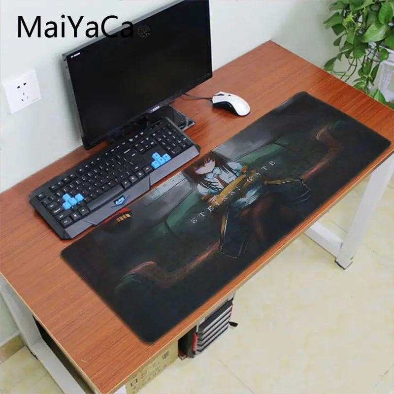 Lock Edge 30x60cm Maiyaca steins gate прочный резиновый коврик для мыши Большой Коврик Для Мыши Компьютерный стол коврик для игровой коврик для мыши - Цвет: Lock Edge 30x60cm