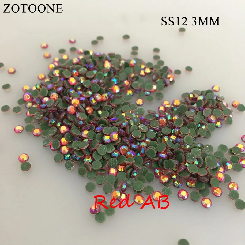 ZOTOONE 3 1440 шт SS16AB Свободные Стразы для дизайна ногтей железная одежда для телефона с плоской задней стороной аппликатор камни блестящее платье Сделай Сам D1