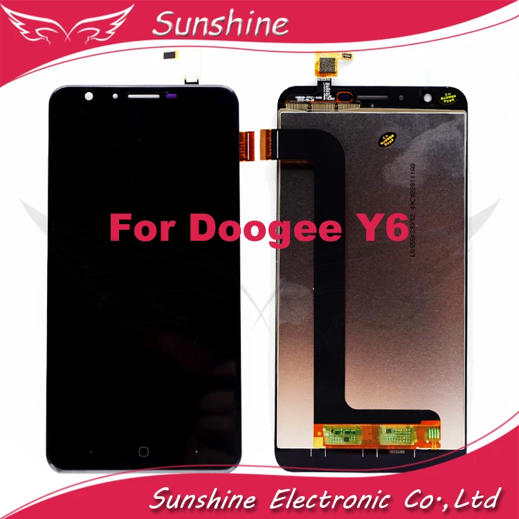 5," дюймовый испытания ЖК-дисплей Дисплей Для DOOGEE Y6 Y6C Y6 пианино ЖК-дисплей Экран дисплея с сенсорным экраном Сенсор выполните Assebmly+ Инструменты+ 3M Стикеры