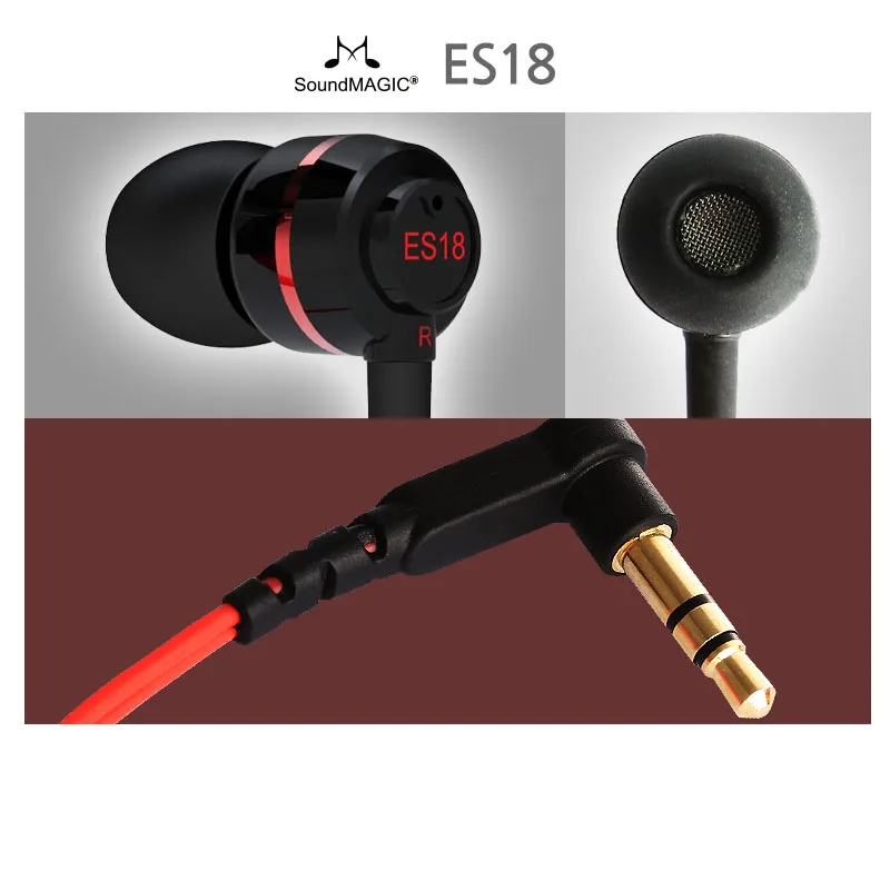 Оригинальные наушники Soundmagic ES18 Hi Fi вкладыши с хорошим шумом удобные для ipod MP3
