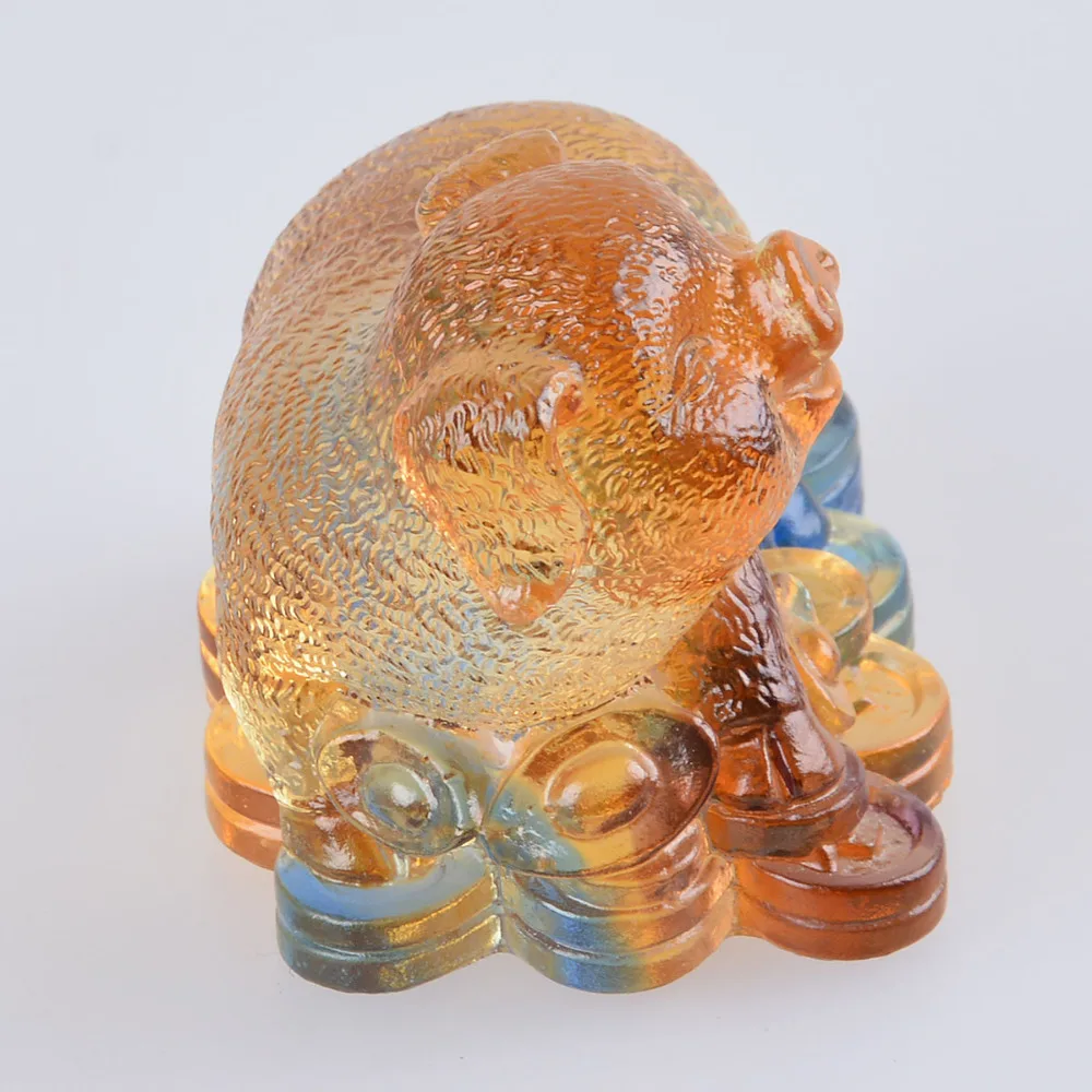 Liuli 12 китайские животные Знаки зодиака кабана фигурка пресс папье красивые