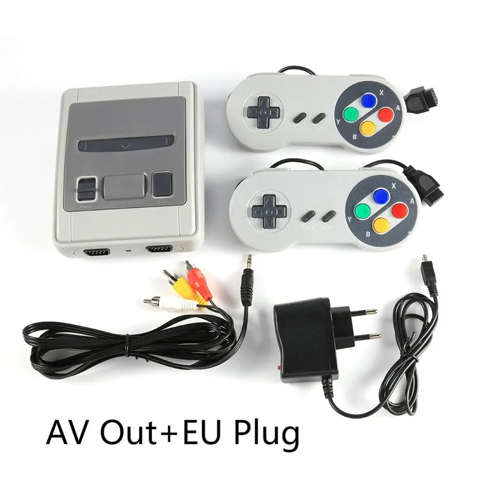 Черный 8 бит Ретро игровая консоль AV/HDMI выход Ручной игровой плеер встроенный 621 игр видео консоль ТВ игровой плеер геймпад EU US Plug - Цвет: Черный