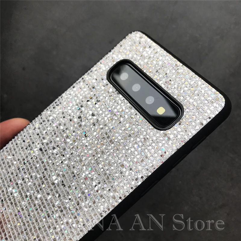 Чехол-накладка для Samsung Galaxy S20 Ultra S10 S9 S8 Plus S10e Note 9 8 силиконовый с блестками |