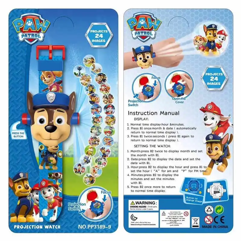 Дисней Принцесса Дети 3D проекционные часы мальчик девочка подарок Электронная игрушка 24 картина проекция студента замороженная Эльза - Цвет: 10