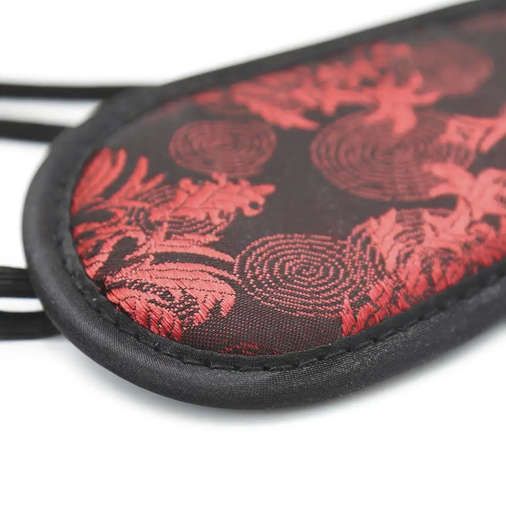 Китайский Стиль красный узор с повязкой на патч фетиш бдсм секс маска для глаз
