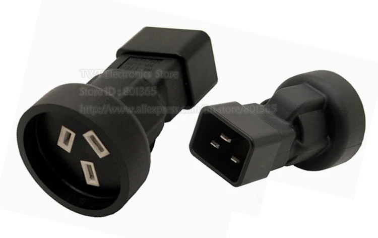 PDU USP адаптеры питания IEC 320 C20 штекер в Австралию 3 контакта гнездовой адаптер AU SAA