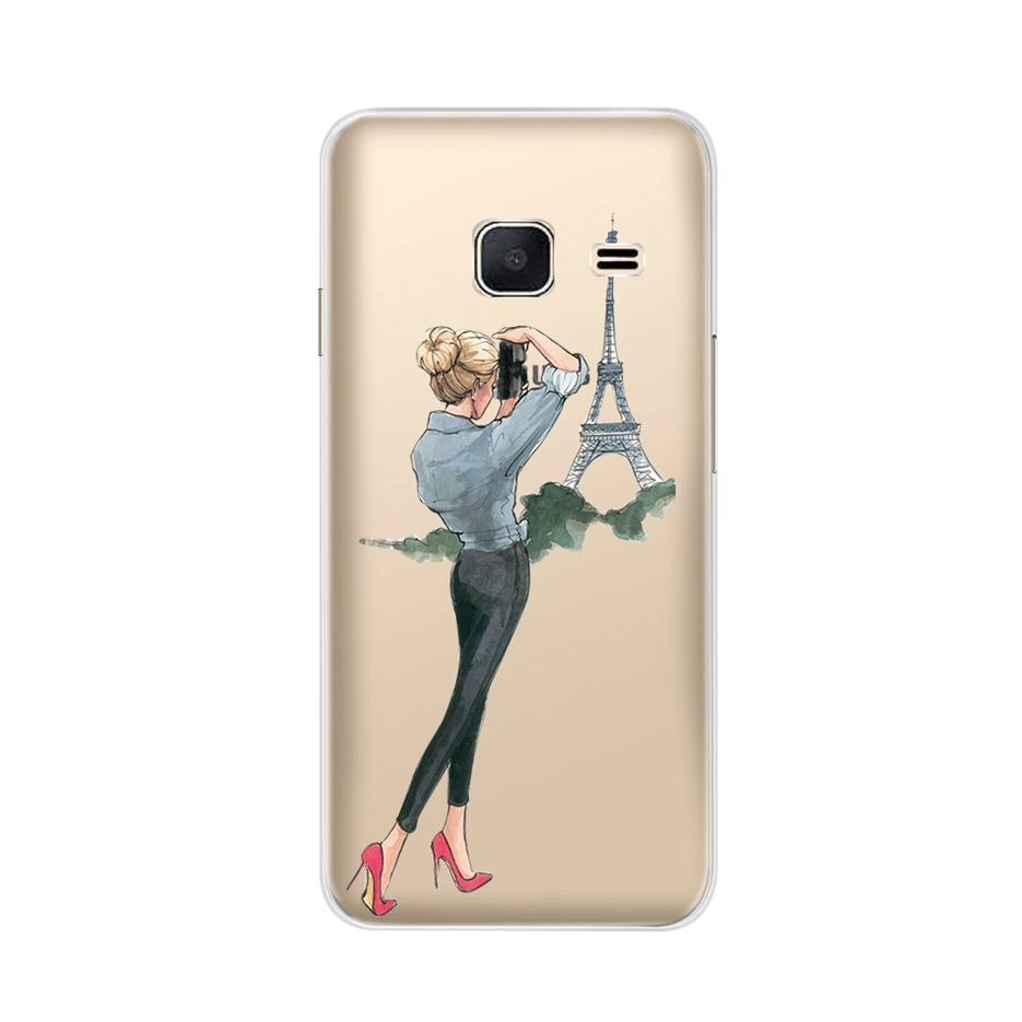 Светло-желтый Чехол для телефона samsung Galaxy J1 Mini J105F J105H силиконовый мягкий ТПУ чехол J1 Mini для Coque samsung J1 J 1 Mini милый чехол Funda - Цвет: Светло-желтый