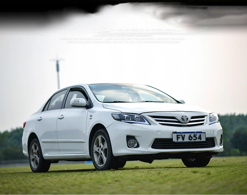 Автомобильный Стайлинг для Toyota Corolla 2011-2013 фары светодиодный Toyota Corolla фары DRL линзы двойной луч ксеноновые автомобильные аксессуары