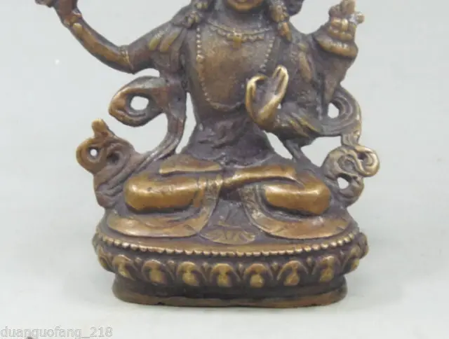 Бесплатная доставка Изысканный Китайский медный ручной работы тибетский Будда