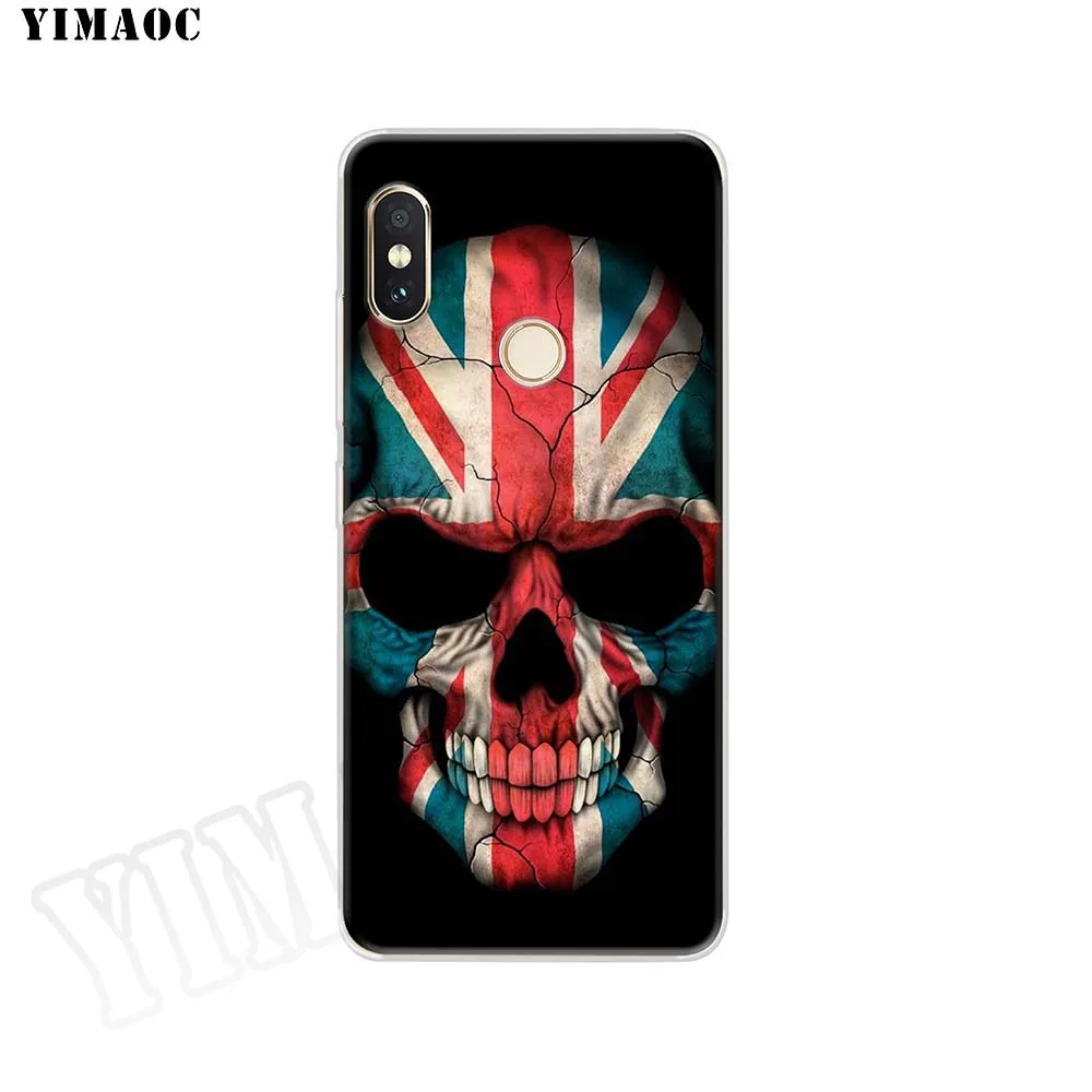 Мягкий силиконовый чехол YIMAOC с изображением головы черепа флага для POCOPHONE F1 Xiaomi