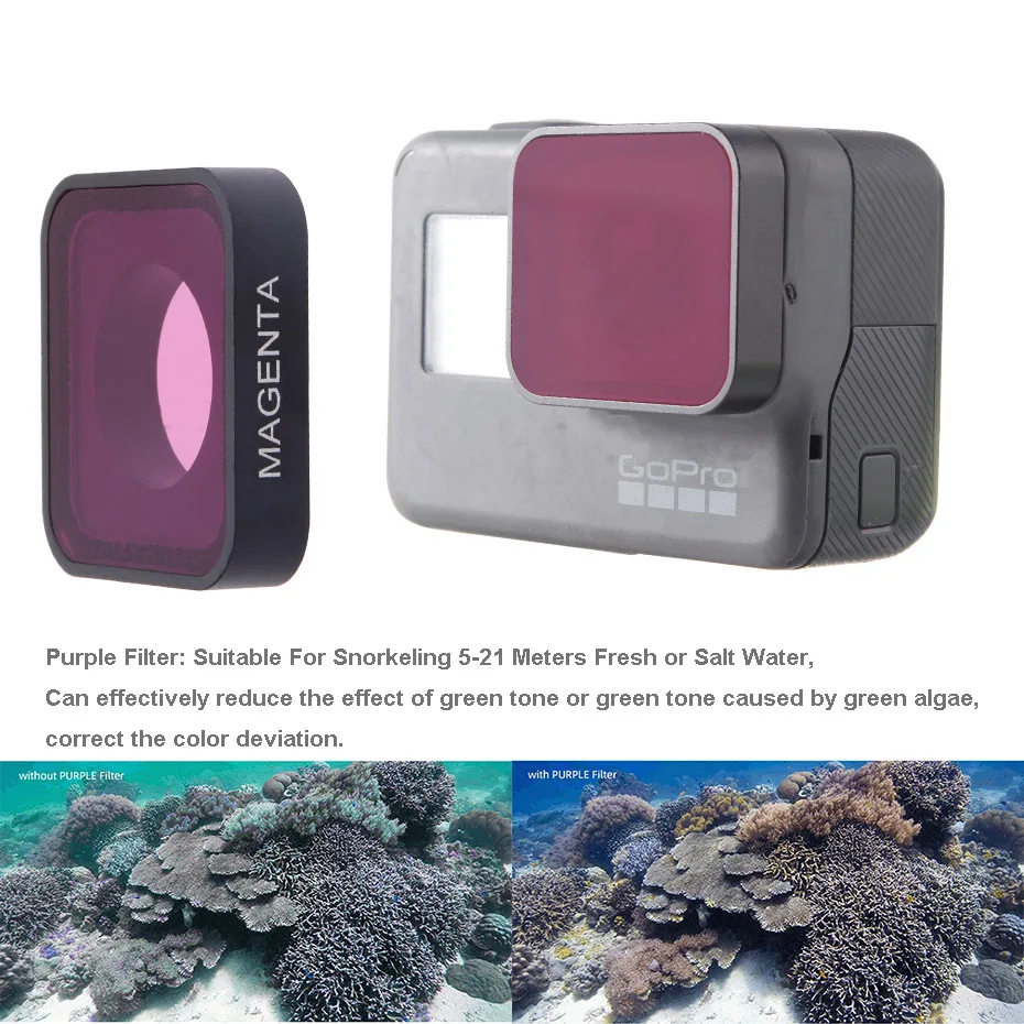 TENENELE фильтр для объектива камеры для GoPro Hero 5 6 7 CPL UV ND 4 8 16 Набор фильтров нейтральной плотности Hero5/6/7 Черные Аксессуары