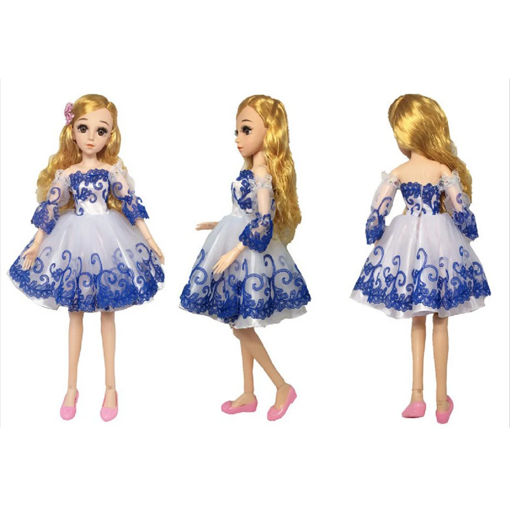 Платье с пышными рукавами и открытыми плечами платье принцессы для 1/3 BJD DOD Dollfie