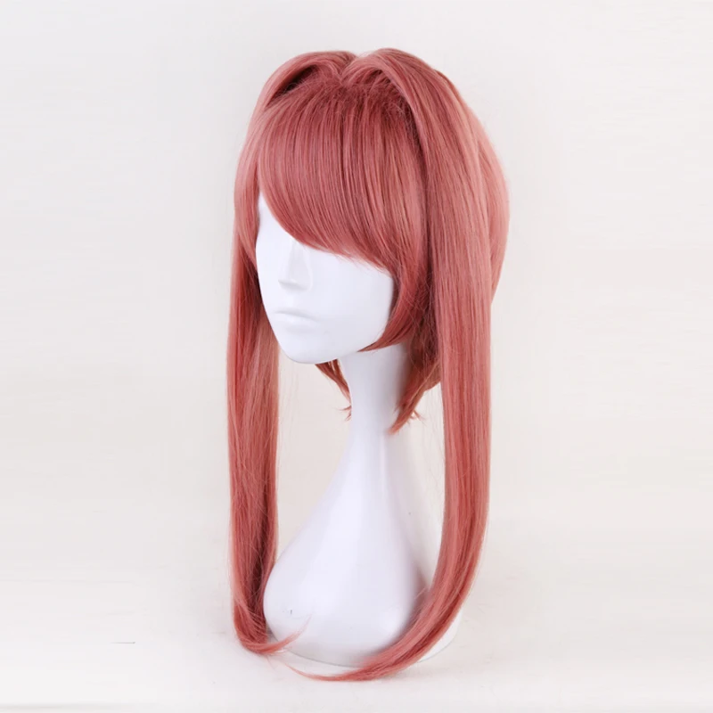 Парик для косплея по мотивам игры Doki Literature Club Monika длинный прямой парик конского