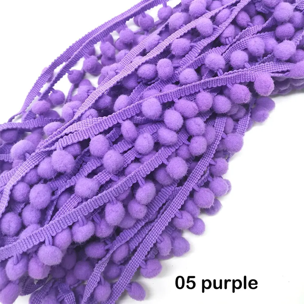 1-5yard помпон бахрома кружевная лента помпон отделка шар Ткань DIY шитье кисточка кружево трикотажная ткань ручная работа, сделай сам, Ремесло АКСЕССУАРЫ