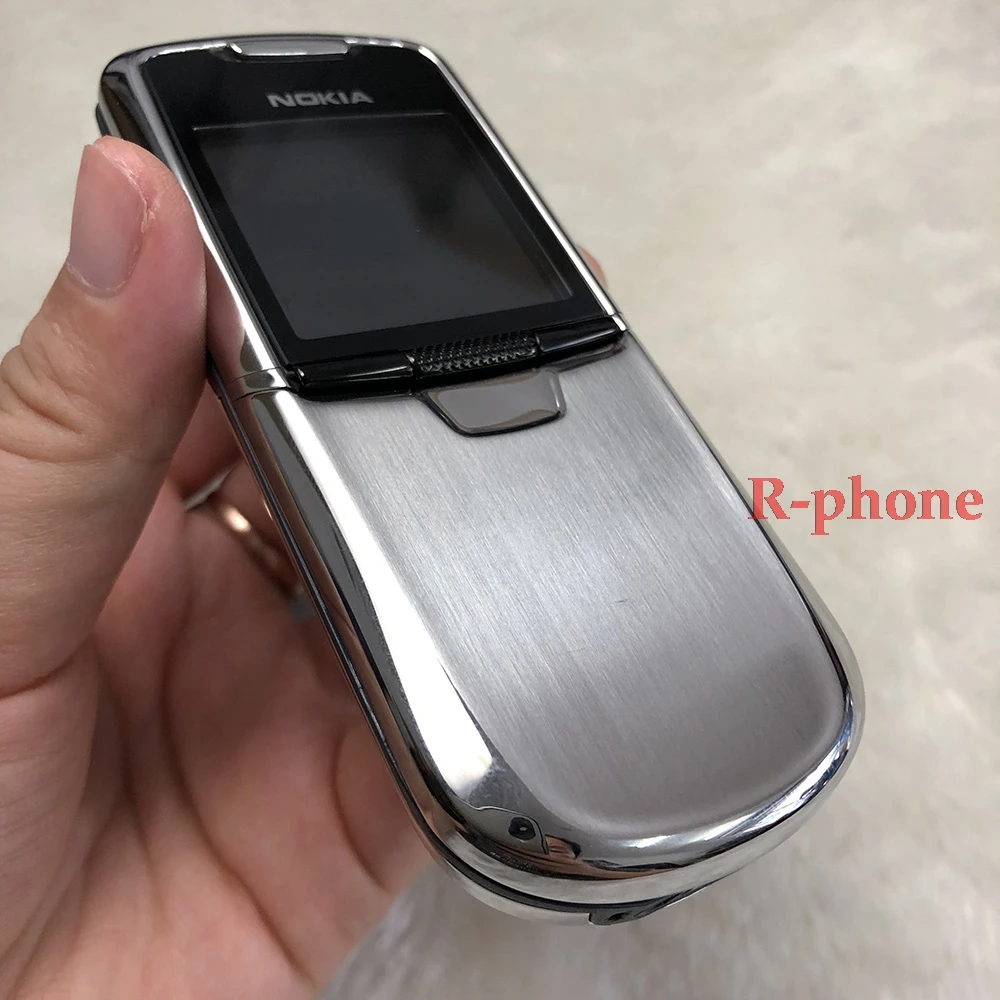 Полностью б/у NOKIA 8800 Классический мобильный телефон GSM трехдиапазонный разблокированный сотовый телефон и серебро