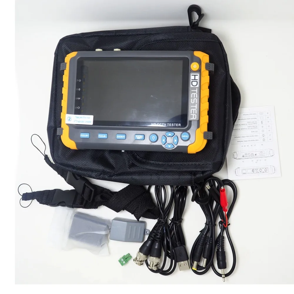 Профессиональный тестер видеонаблюдения IV8W 5 дюймовый TFT LCD 5MP AHD TVI 4MP CVI аналоговый