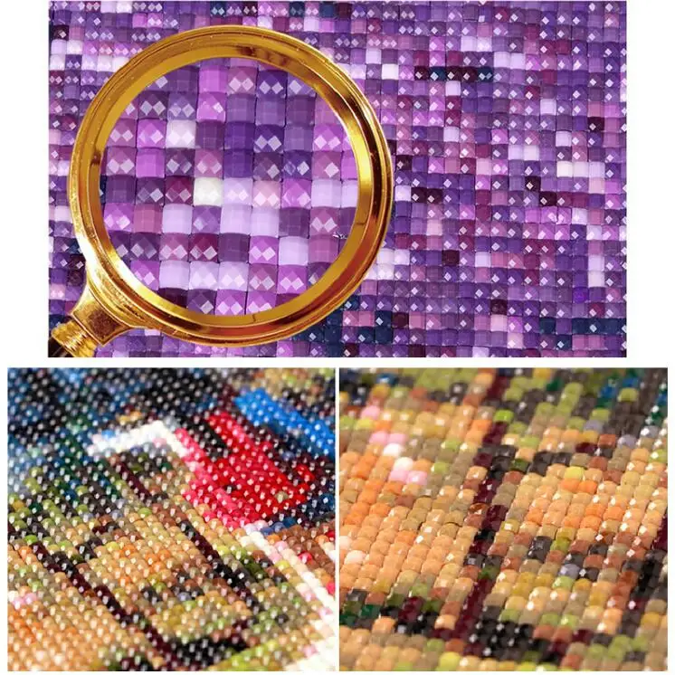 Розовая Орхидея цветы цветочный алмазов картина крестом Мозаика площадь полный