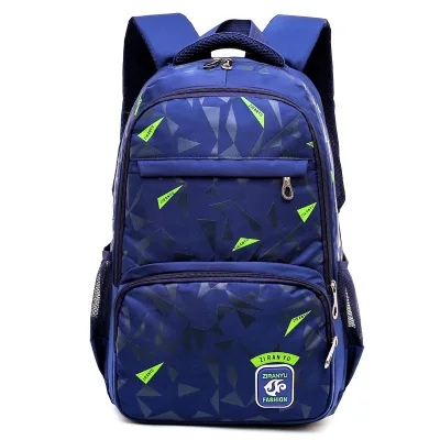 Blue Backpack Класс 4-9 водонепроницаемые съемные детские школьные сумки с 6 колесами лестницы детский школьный ранец на колесиках книга сумки мальчики девочки рюкзак - Цвет: Blue Backpack